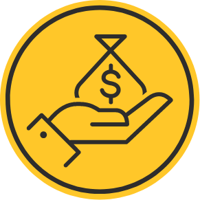 Monetary Support Icon Image
