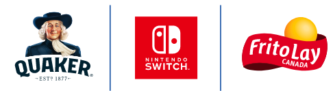 Frito-Lay®, Nintedo Switch & Quaker® Logos